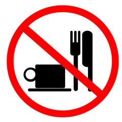 No food and drink sign