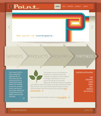 Retro Template/Layout for Web Sites, Brochures and Advertisement
