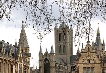 Fototapeta premium gent (gand) centre historique (Belgique Flandre)
