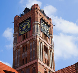 tower of city hall, Torun, Poland