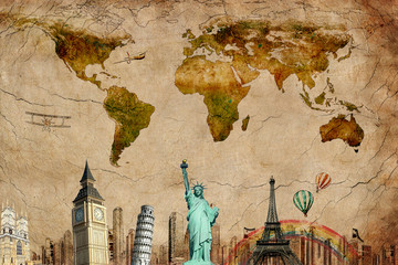 European holidays - travelling background