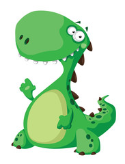 green dinosaur