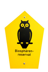 Hinweisschild Naturschutz