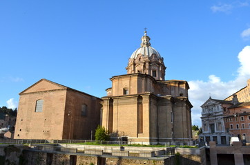 Fototapeta na wymiar Chiesa dei Santi Luca e Martina, Roma