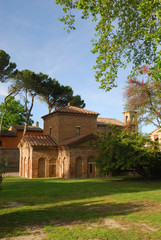 Italy Ravenna world famous Galla Placidia mausoleum