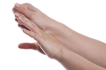 Hand cream applying