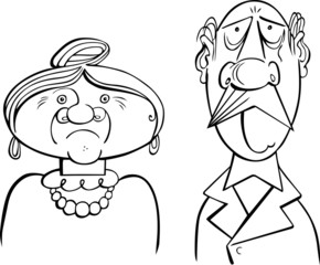 Fototapeta premium Nice old couple