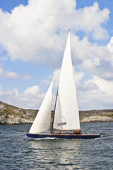 Wooden sailing boat