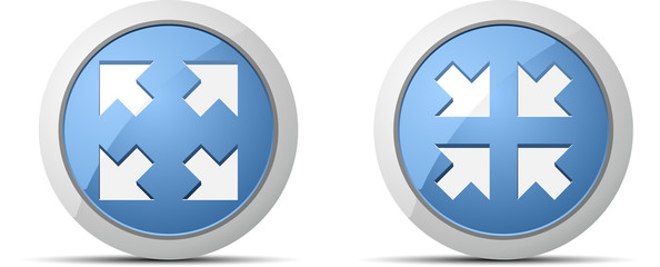 Obraz premium Full Screen and Restore All buttons