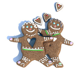 ginger biscuits in love