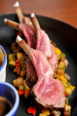 Main Course Grilled Lamb steak