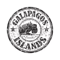 Foto op Canvas Galapagos Islands rubber stamp © Oxlock
