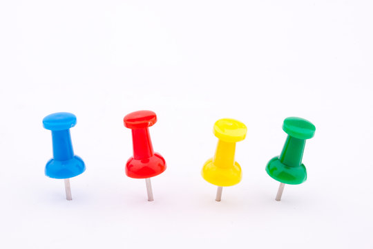 colorful pushpins
