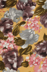 Floral Fabric Texture Background