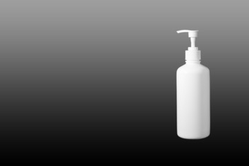 White bottle on isolated background