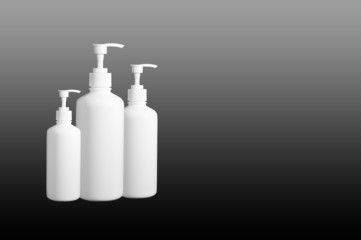 White bottle on isolated background