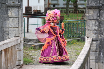 Carnaval vénitien Verdun, pose, 2012, mannequin