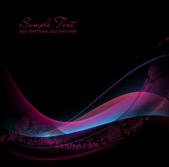 Abstract background vector card