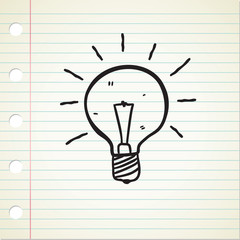 light bulb doodle