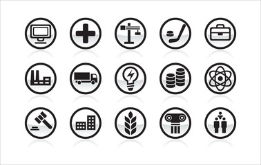 Vector icon different themes