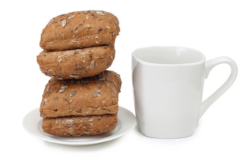 Coffee drink and breakfast