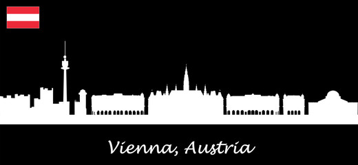Naklejka premium Skyline Vienna - Austria