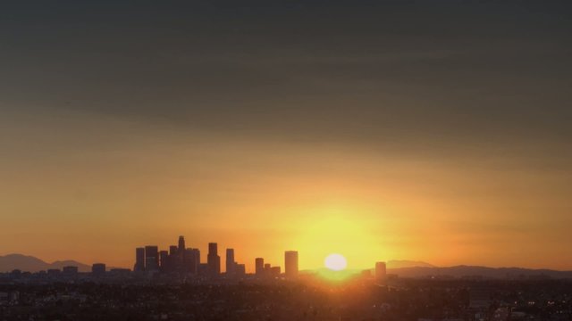 Los Angeles Skyline Sunrise