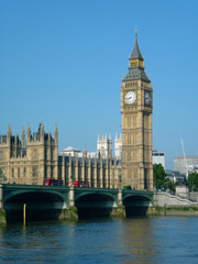 Fototapeta na wymiar Big Ben and The Houses of Parliament