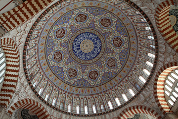 Fototapeta na wymiar The Dome of Selimiye Mosque, Edirne.
