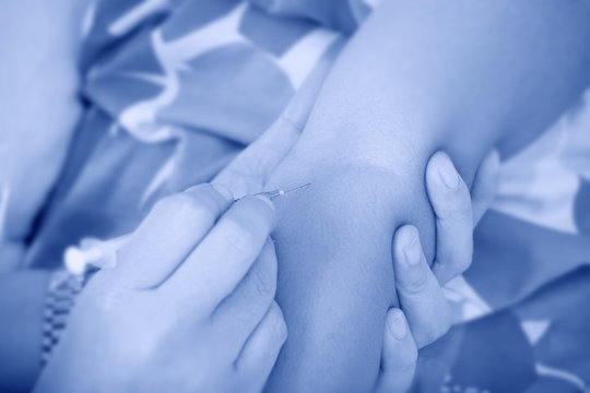 Doctor given a vein injection