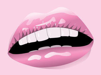 Pink lips