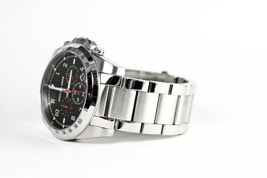 Watch on white background