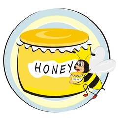 honey and bee