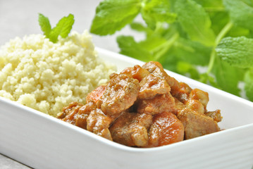 couscous e carne di manzo