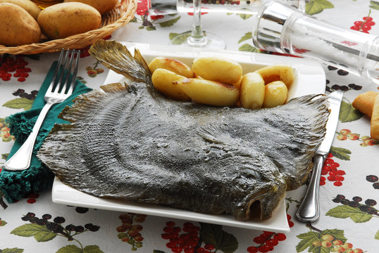Rombo e patate Turbot with potatoes