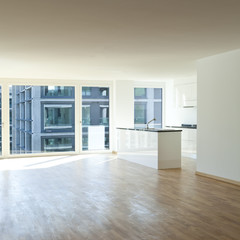 Fototapeta na wymiar beautiful new apartment, interior, open space