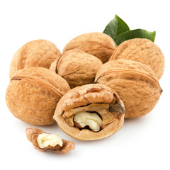 Walnut isolated on white background