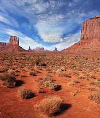 The famous cliffs Mittens in Monument Valley © Kushnirov Avraham