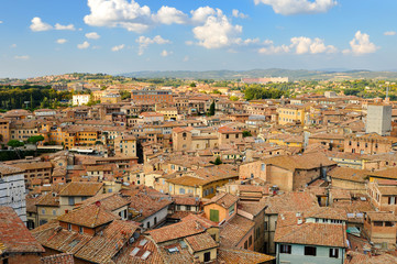 cityscape of Siena