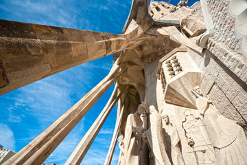 Naklejka premium La Sagrada Familia, Barcelona, spain.