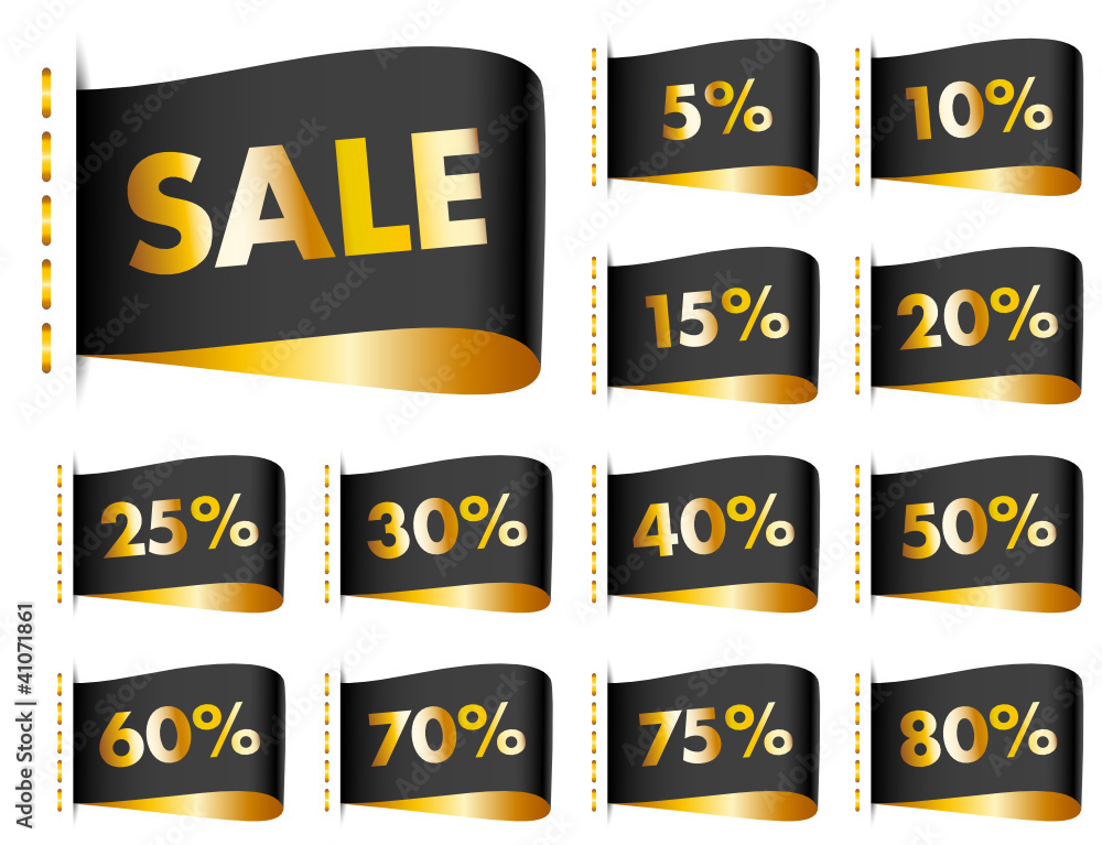 Canvas Prints stitching label sale percent gold/black