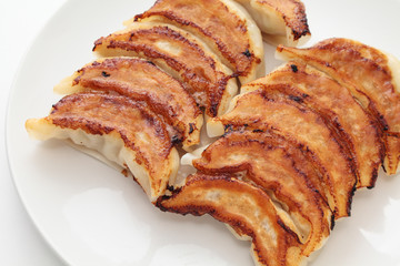 Jiaozi, dumplings stuffed with minced pork and vegetables