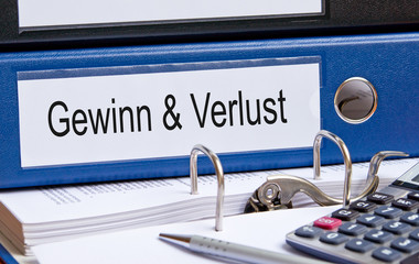 Gewinn und Verlust Ordner