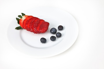 Plate with berry