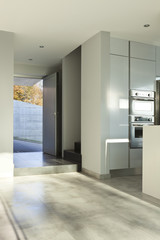 beautiful modern house, view of the kitchen, detail