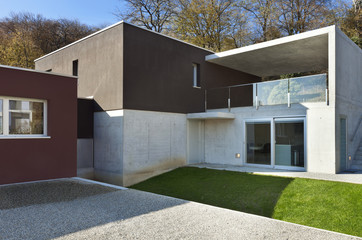 beautiful modern house, outdoor