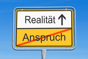 Anspruch und Realität