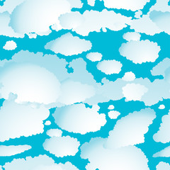Fond transparent avec des nuages