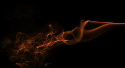 abstract orange smoke