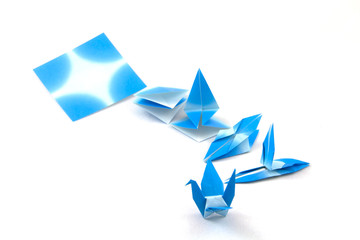 Blue Bird Origami